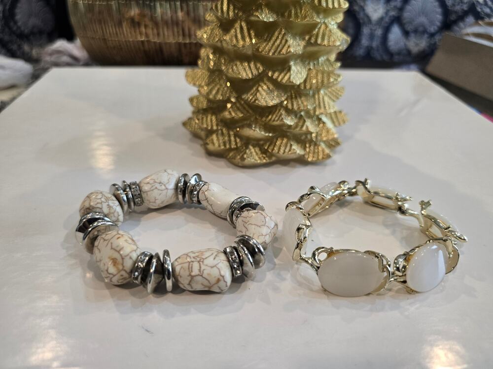 Bulk bracelets tan and beige